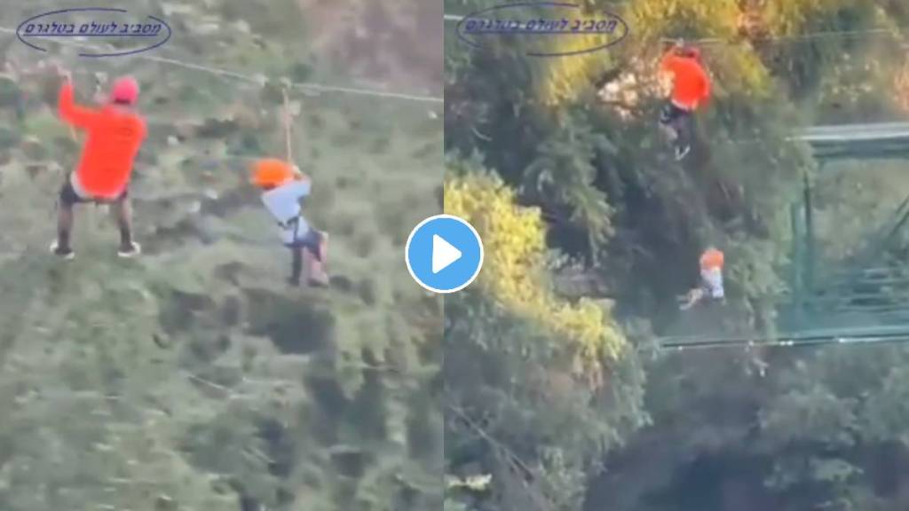 A six-year-old boy falls from a height of 12 meters while on a ropes rack at Fundidora Park in Monterrey, Mexico