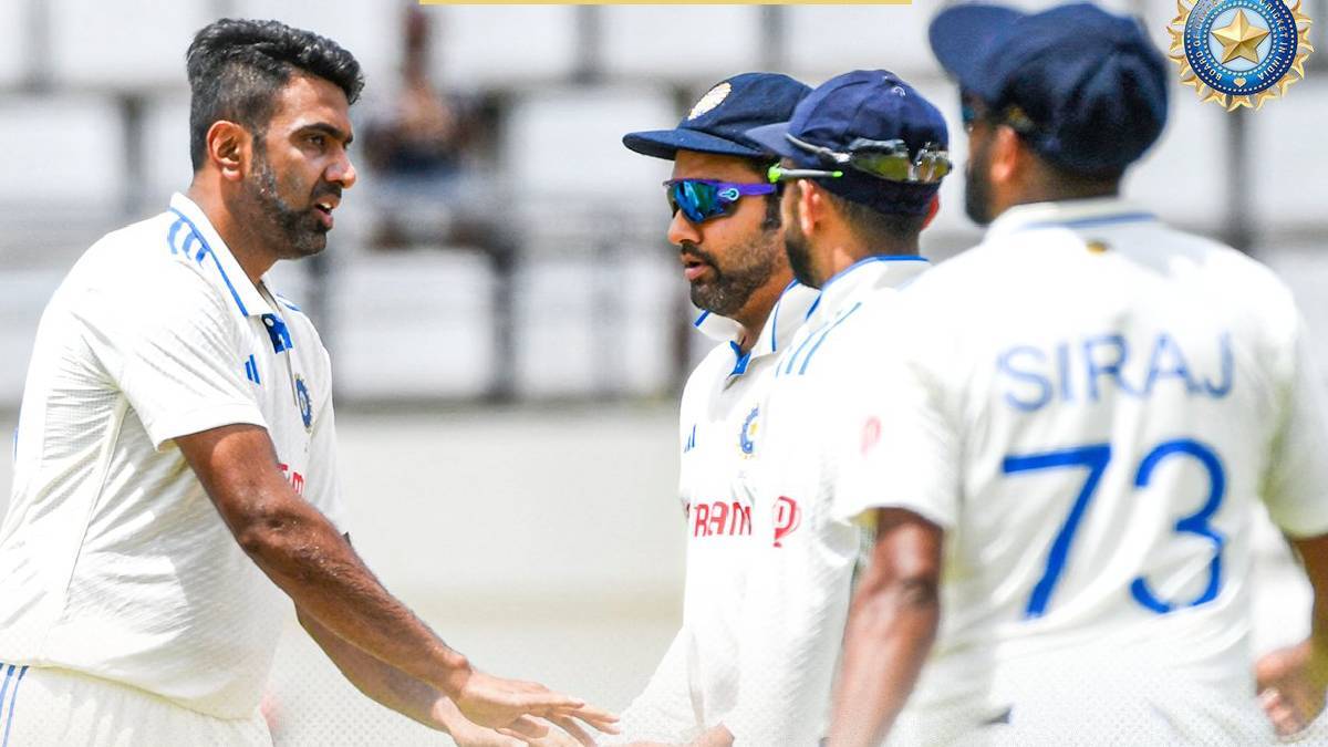 R Ashwin takes 12 wickets against West Indies