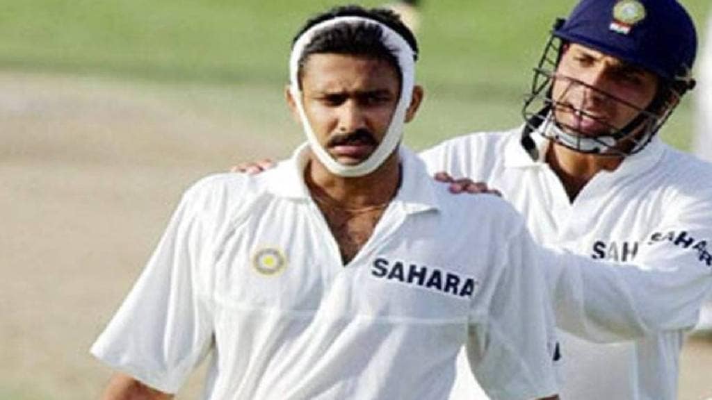 Anil Kumble's broken jaw story