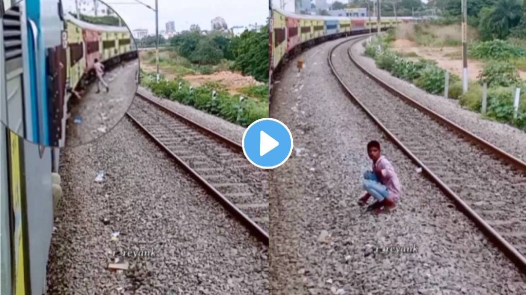 thief steals mobile phone from running train get caught in video accidentally shocking video viral on social media