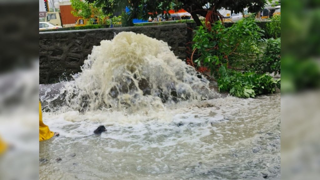 Water pipe burst near Dombivli MIDC