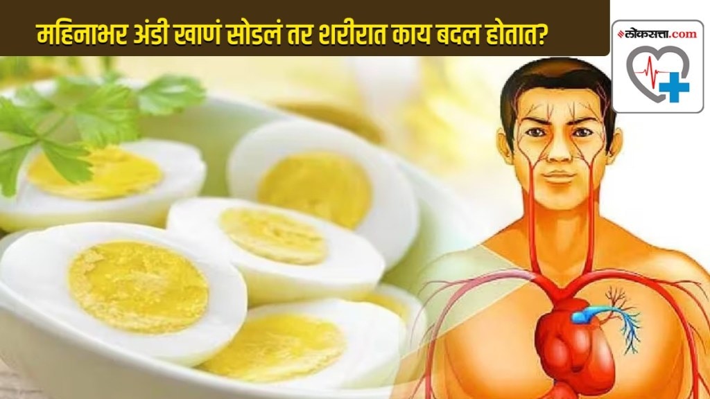 What happens to the body when you give up eggs for a month