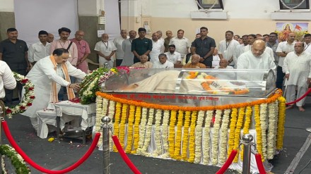 J P Nadda tribute to Madandas Devi