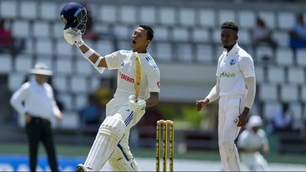 Yashasvi Jaiswal scored a century in the debut test made a lot of records became the first Indian opener to do so