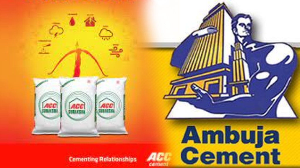 acc cement and ambuja ciment