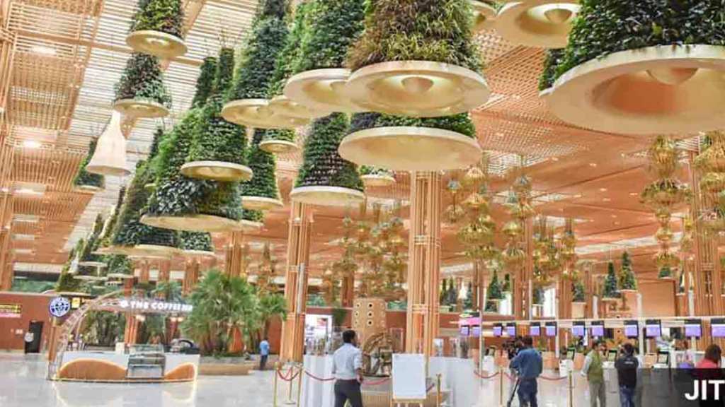 bamboo now used in construction of airports metro stations buildings