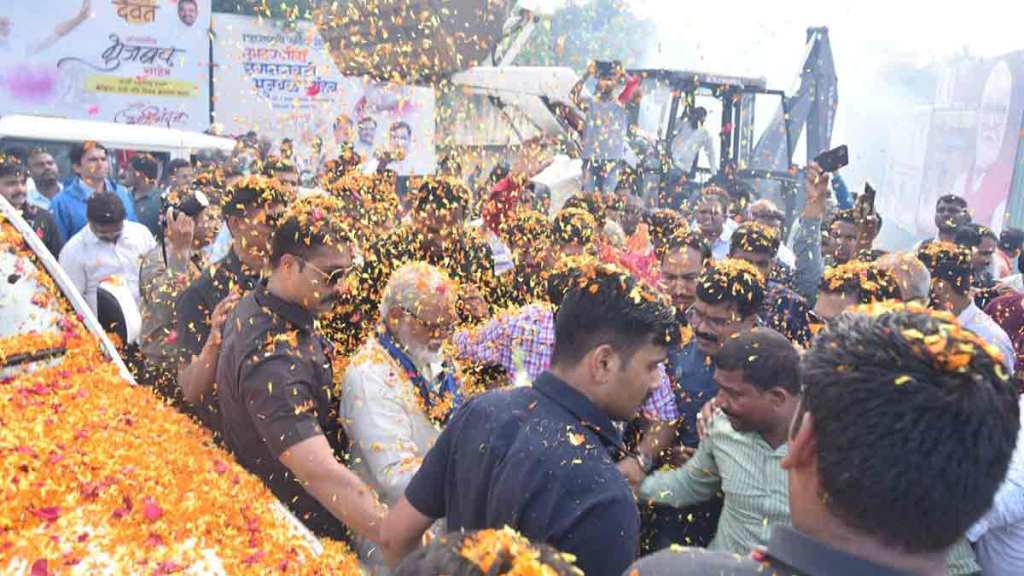 chhagan bhujbal warm welcome in nashik