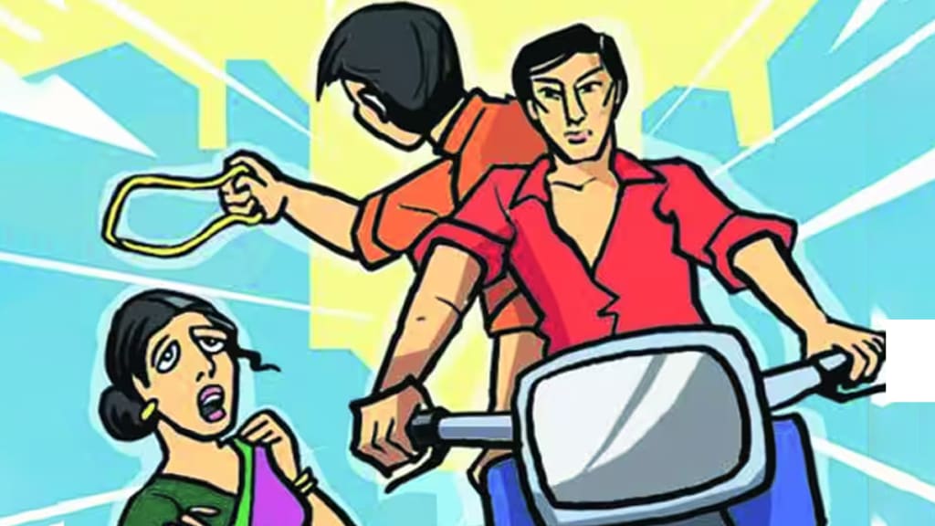 navi mumbai crime branch arrested two chain snatching thieves