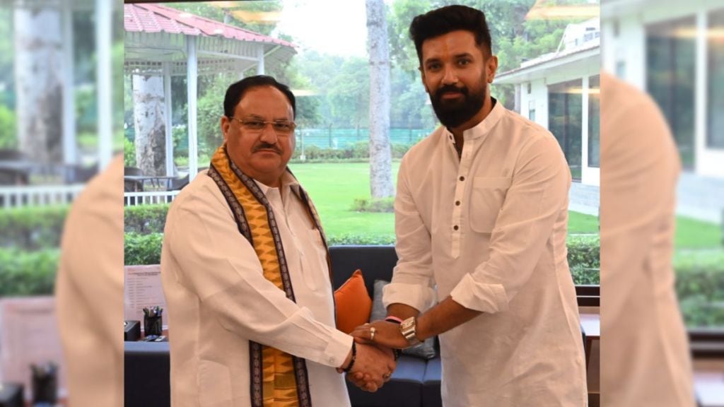 chirag paswan meet jp nadda