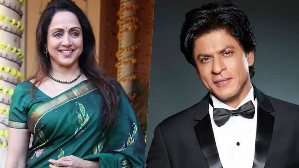 sharukh khan hema malini