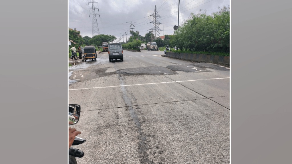 asphalt coating potholed barrier disappeared rainy season