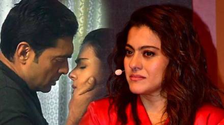 kajol breaks no kiss policy after 31 years