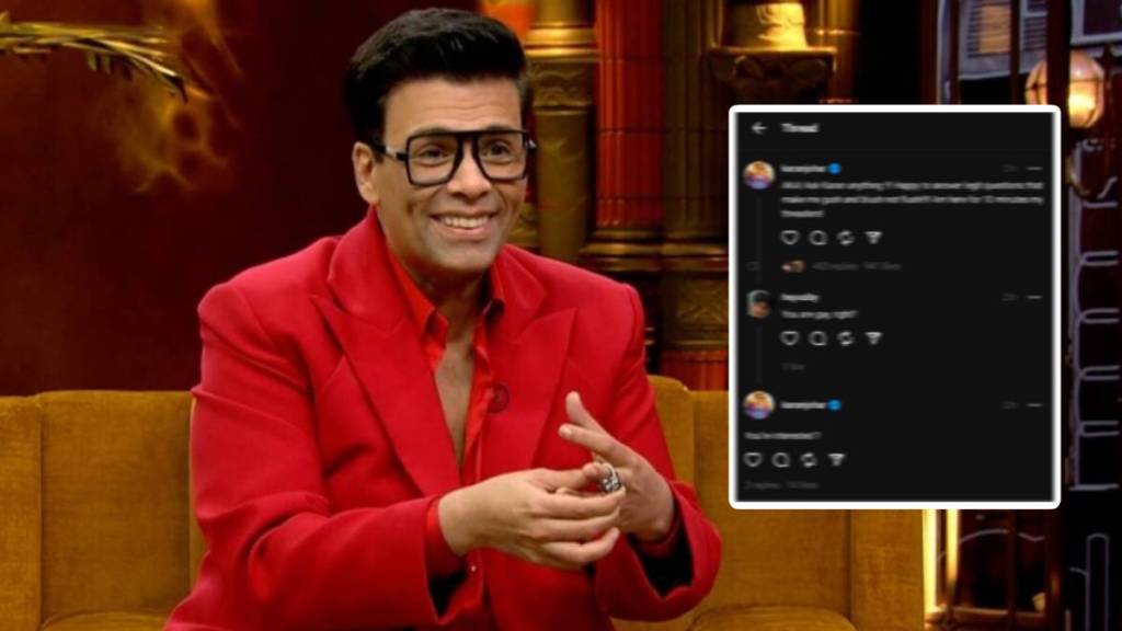 Karan Johar replies to are you gay question