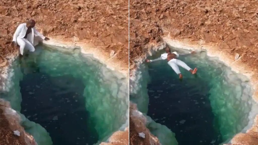 /man-lying-on-water-video-went-viral-know-the-science