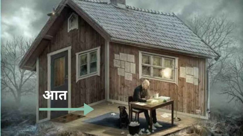 Optical illusion Where Is The Old Man Sitting Inside Or Outside ( फोटो- इन्स्टाग्राम)