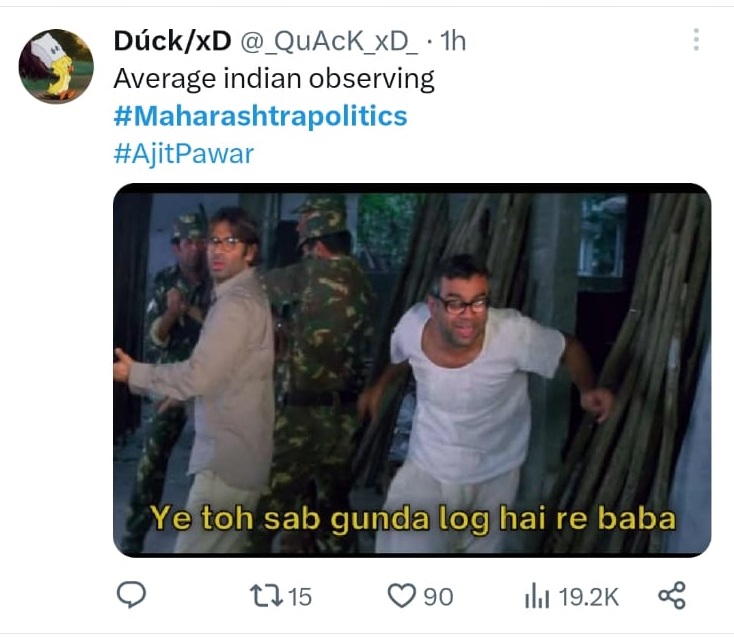 Maharashtra politics meme