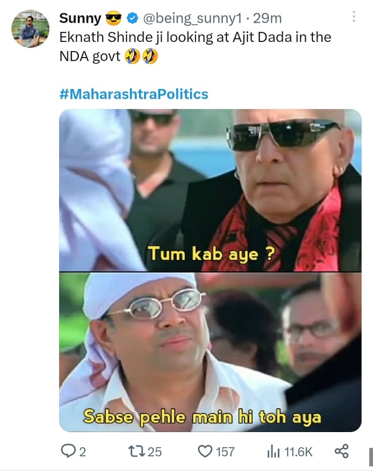 Maharashtra politics meme