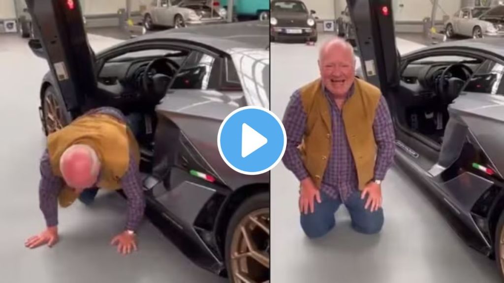 old man buy lamborghini