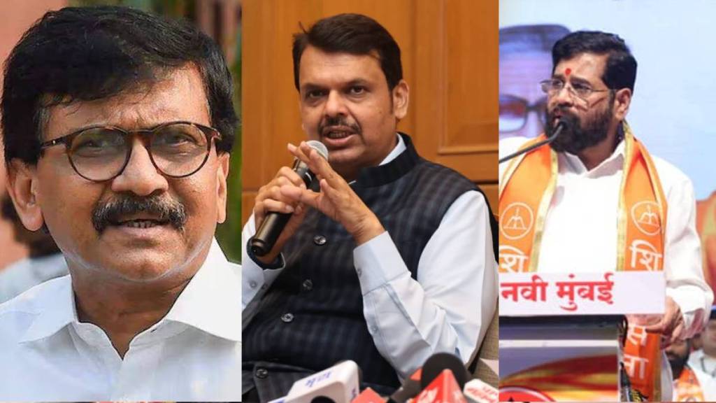 sanjay raut devendra fadnavis eikant shinde