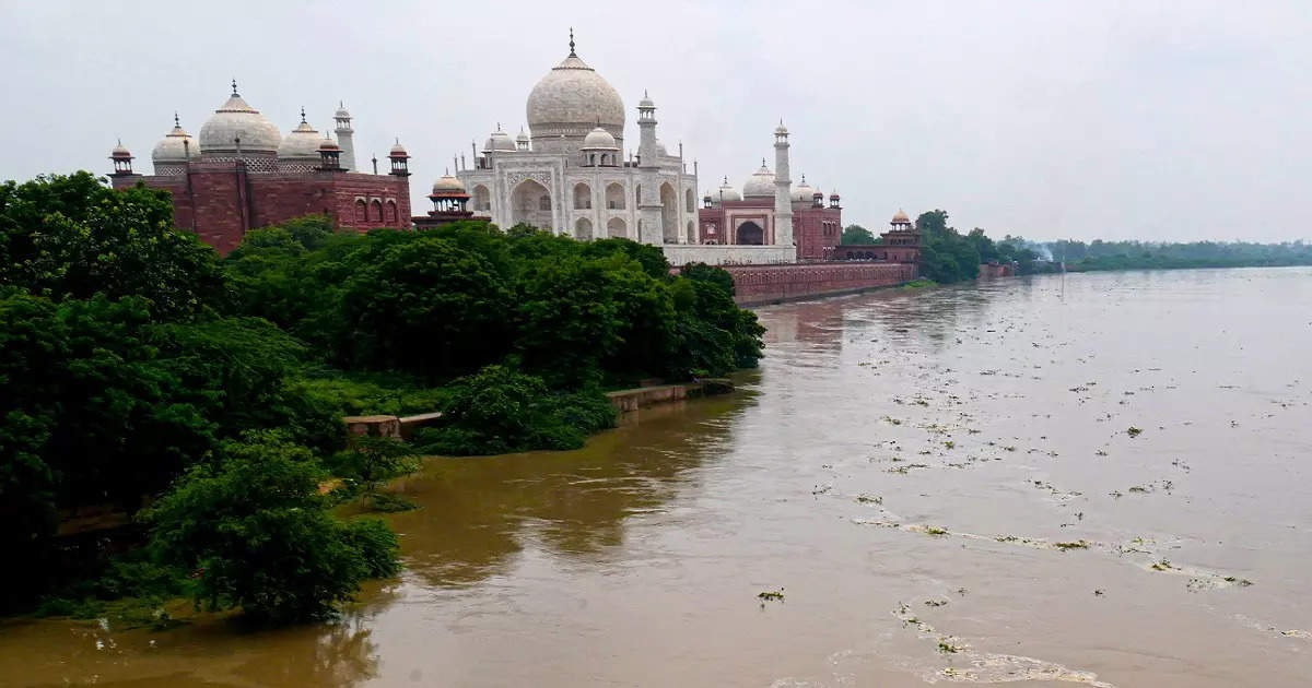 त्यामुळेच १७ व्या शतकापासून अस्तित्वात असलेल्या पांढऱ्या संगमरवरी समाधीच्या मागे असलेल्या बागेत पूर आला आहे. यापूर्वी १९७८ मध्ये अशा प्रकारची परिस्थिती पाहायला मिळाली होती.