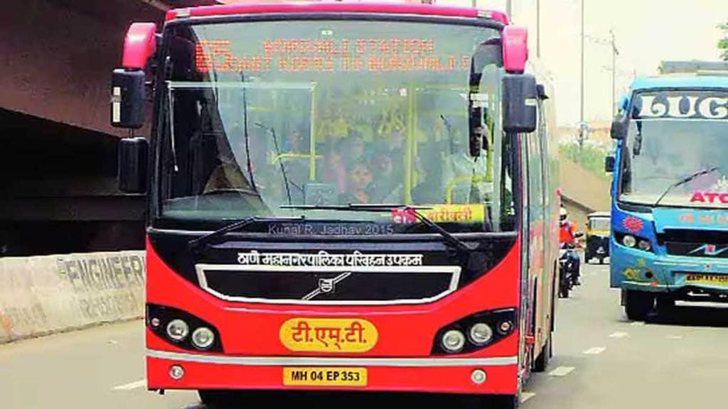 tmt buses will be operated from west side of thane railway station