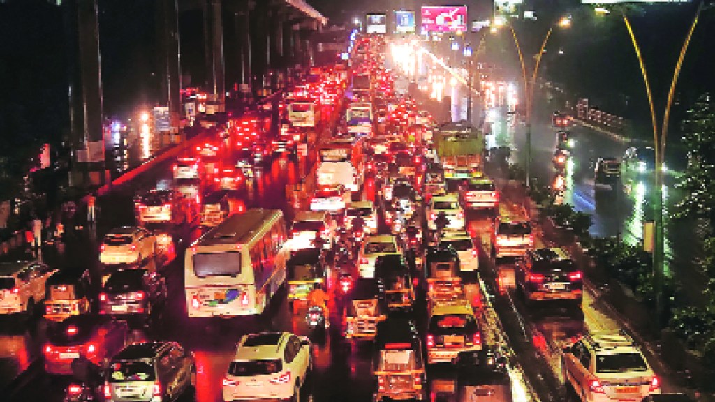 traffic jam on mumbai nashik highyway