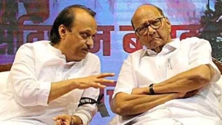 Ajit Pawar Sharad Pawar (1)