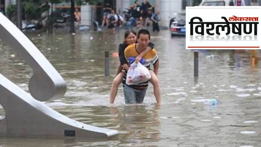 record rainfall in Beijing and northern China