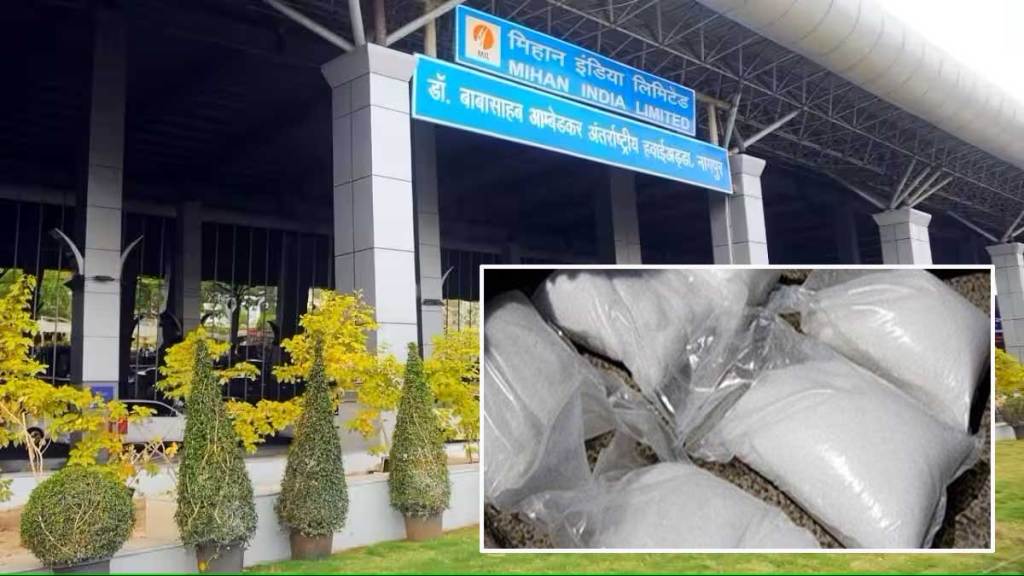 drugs worth lakhs of rupees seized at Nagpur airport