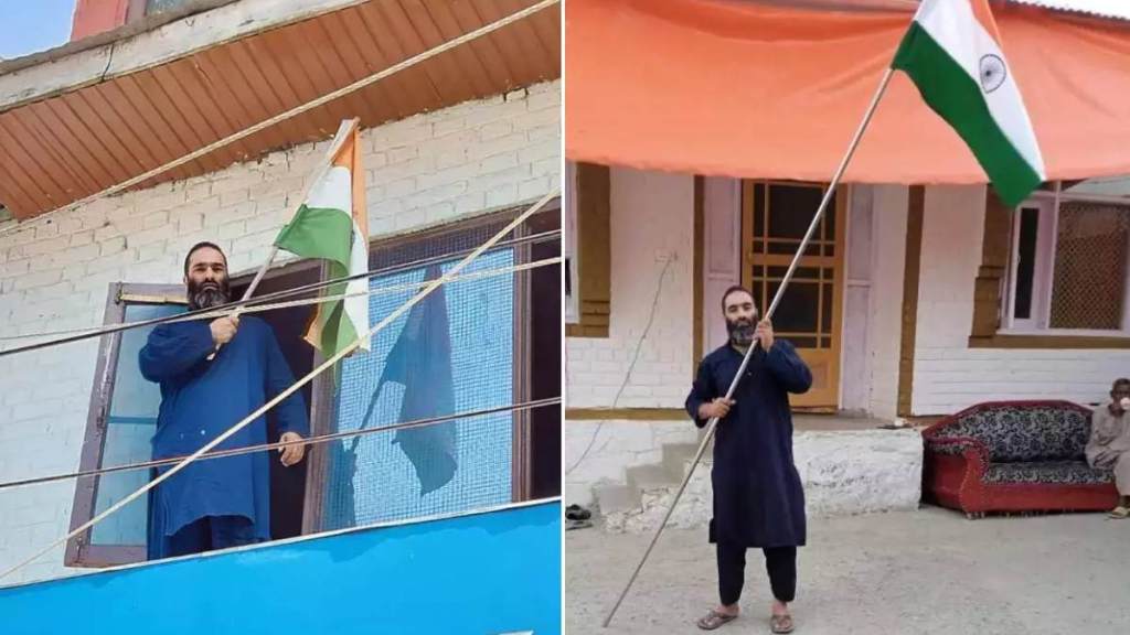 brother of terrorist Javid Mattoo, hoisted the Tricolour