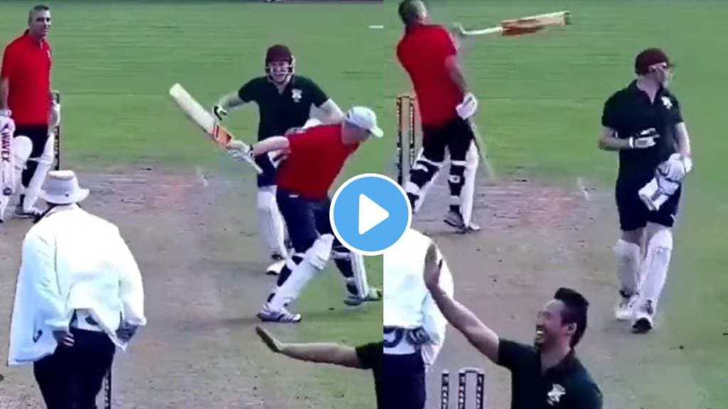 batsman throws bat after run-out