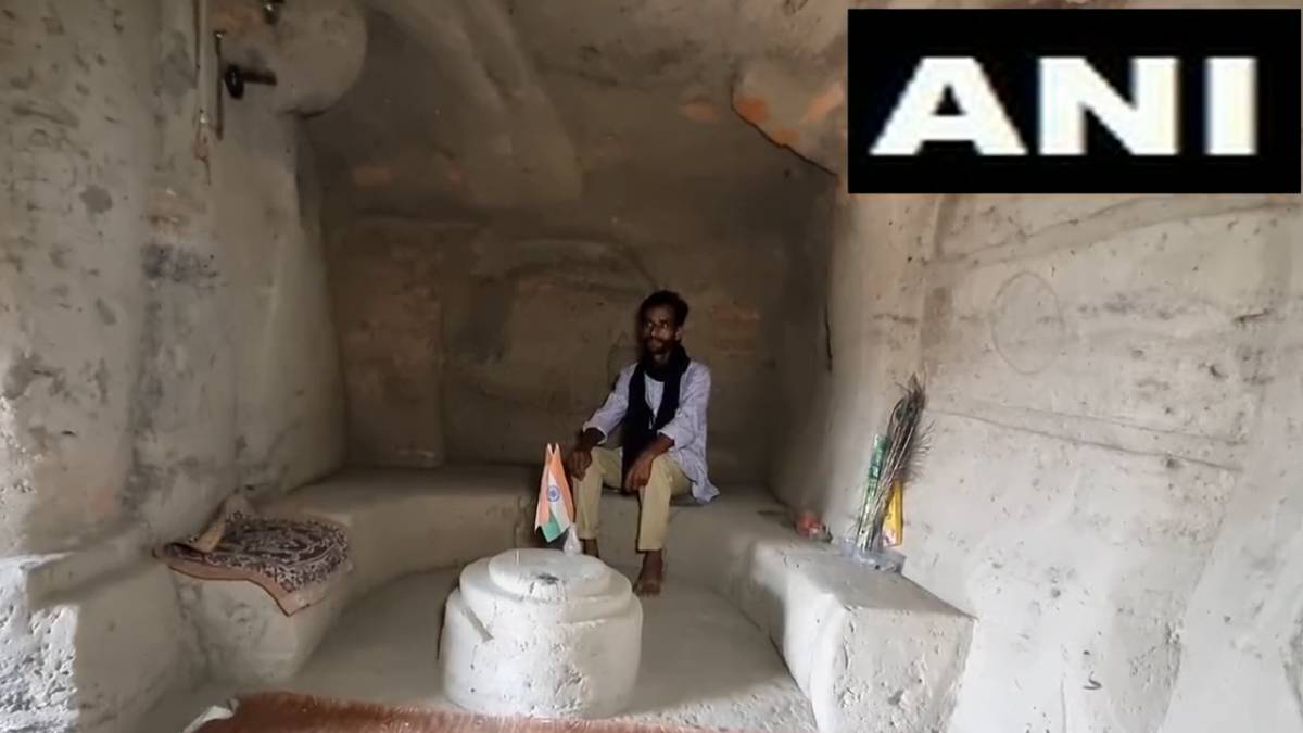 man builds two storey underground house in uttarpradesh