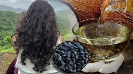 Just Add Kalonji In Coconut Oil see Magic How To Massage Hair To Get rid of grey hair in a month Hair Growth Kitchen tips