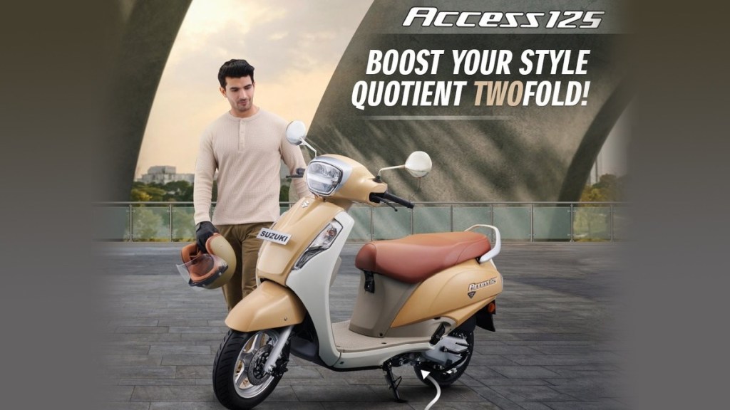 Suzuki Access 125 launch new Pearl Shining Beige / Pearl Mirage White colour