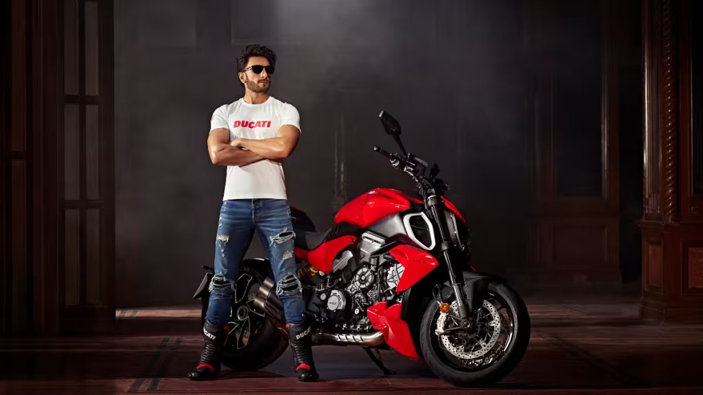 Diavel V4 Ranveer Singh new brand ambassador