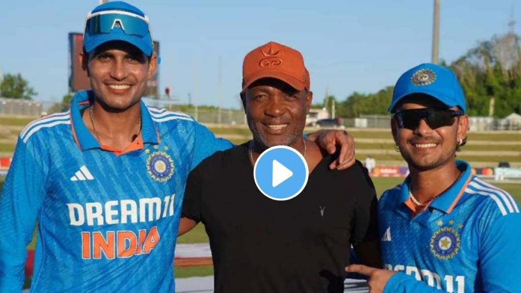 Shubman and Ishan interact with Brian Lara