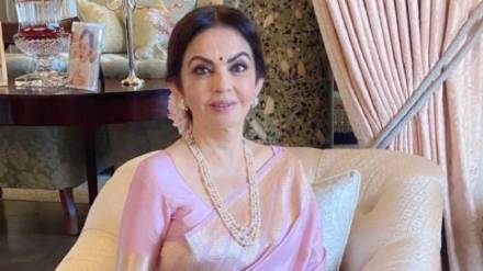 Nita Ambani pink saree