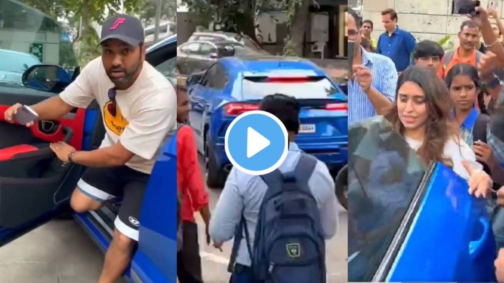 Video of Rohit Sharma's Lamborghini Ca