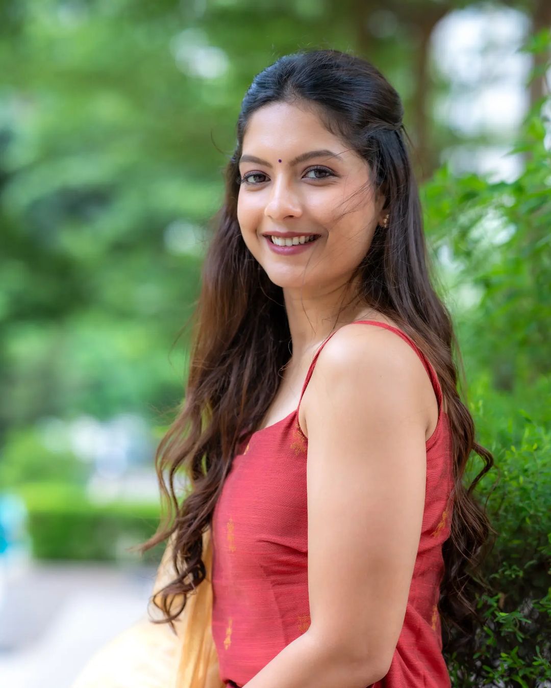 Sharvari Kulkarni Borkar Red Dress