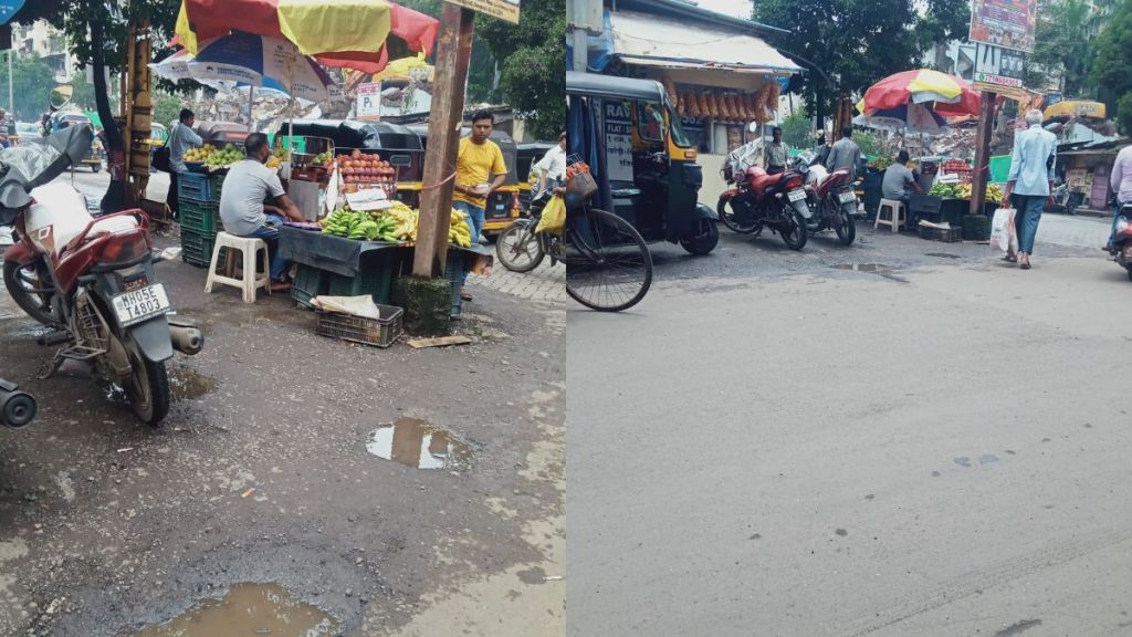 Traffic obstruction by hawkers