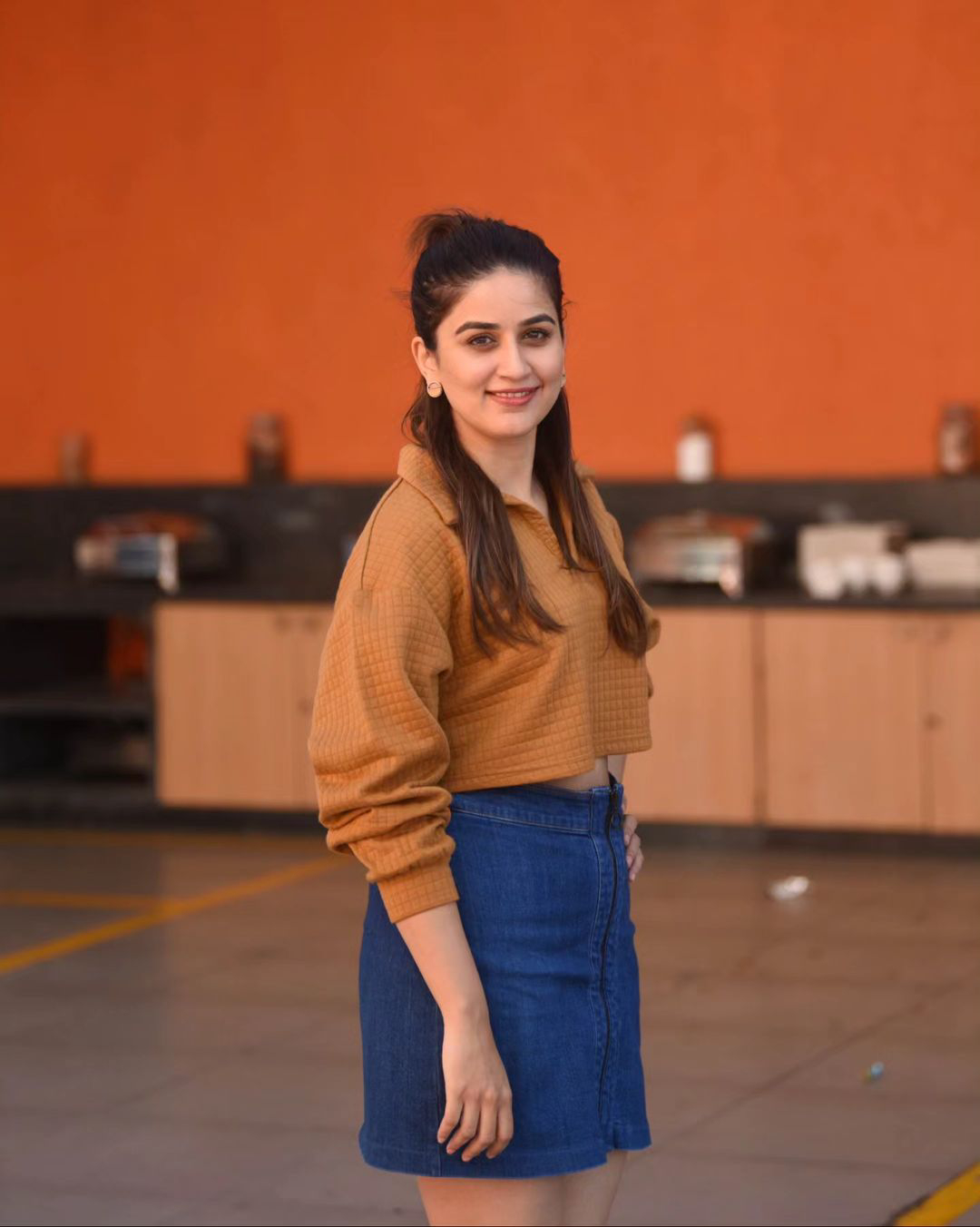 Vaidehi Parashurami Denim Skirt Look