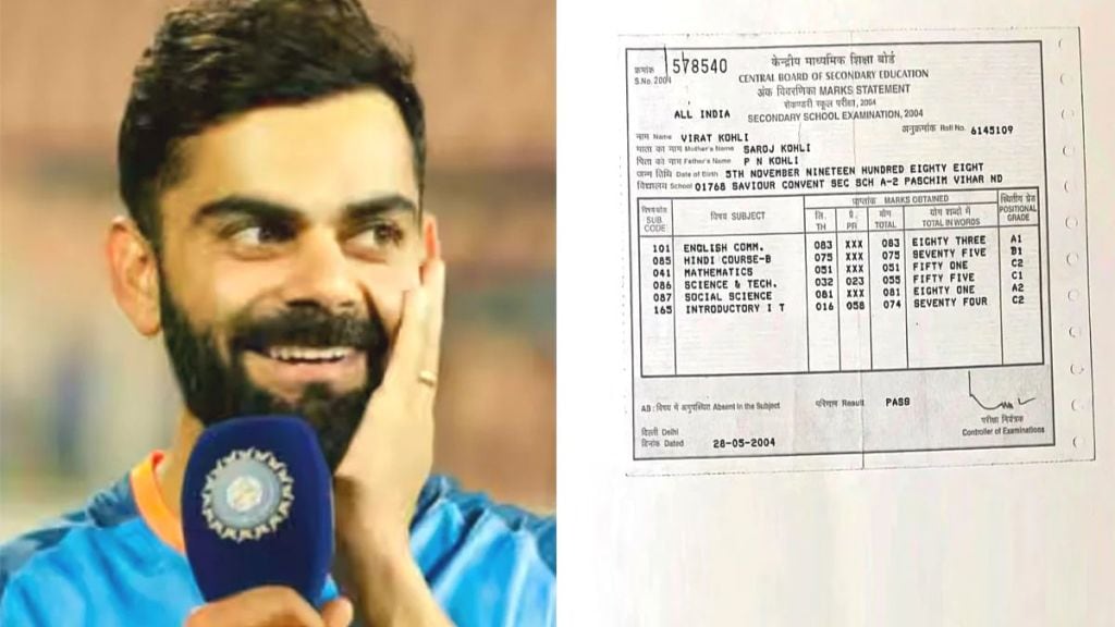 IAS Officer Jitin Yadav Shares Virat Kohli Marksheet