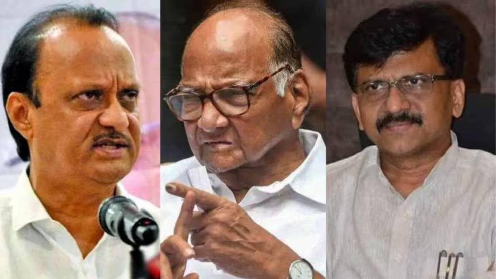 ajit pawar sharad pawar sanjay raut