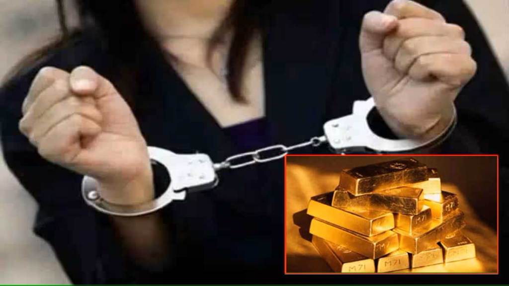 woman nabbed with crore rupees of gold