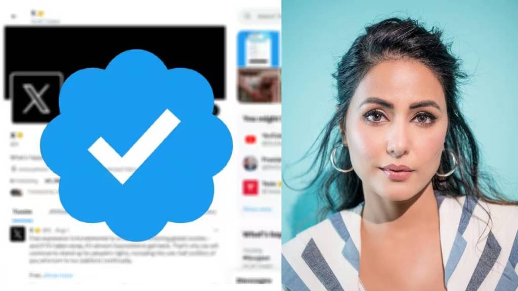 hina khan reaction on user suggestion to buy blue tick for twitter account