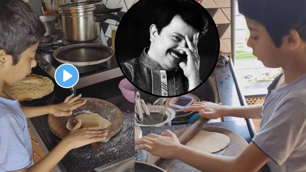 abhijeet kelkar shared cooking video of son