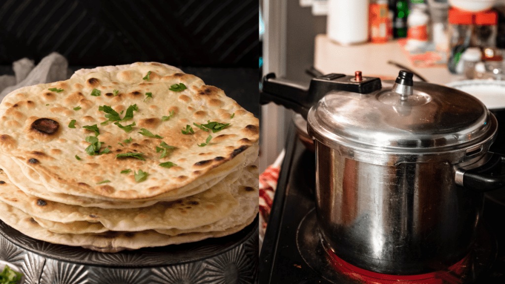 dhaba style tandoori roti in pressure cooker