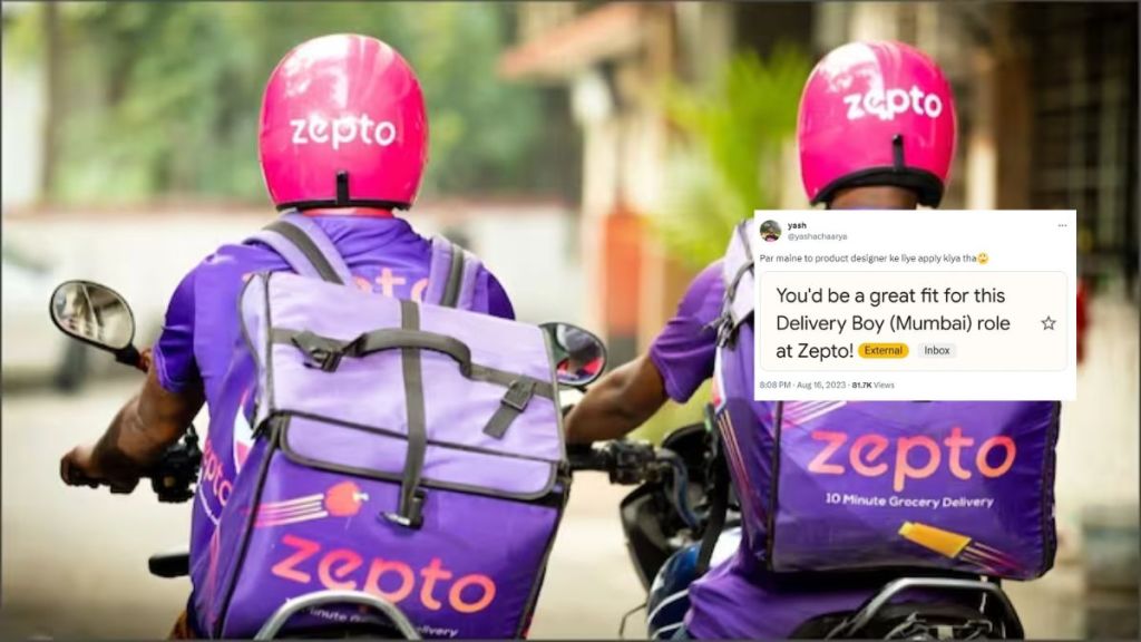 Student Applies for Product Designer at Zepto Offered Delivery Job But Here's the Twist