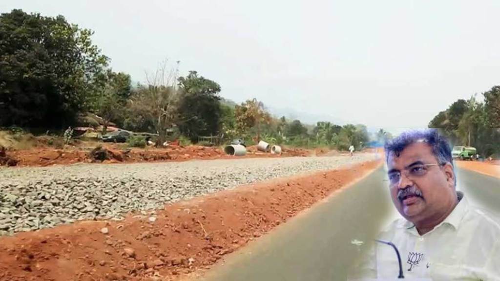 minister ravindra chavan mumbai goa highway visit