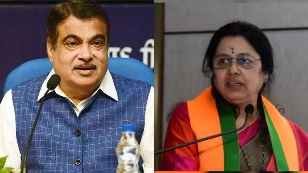 nitin gadkari-medha kulkarni